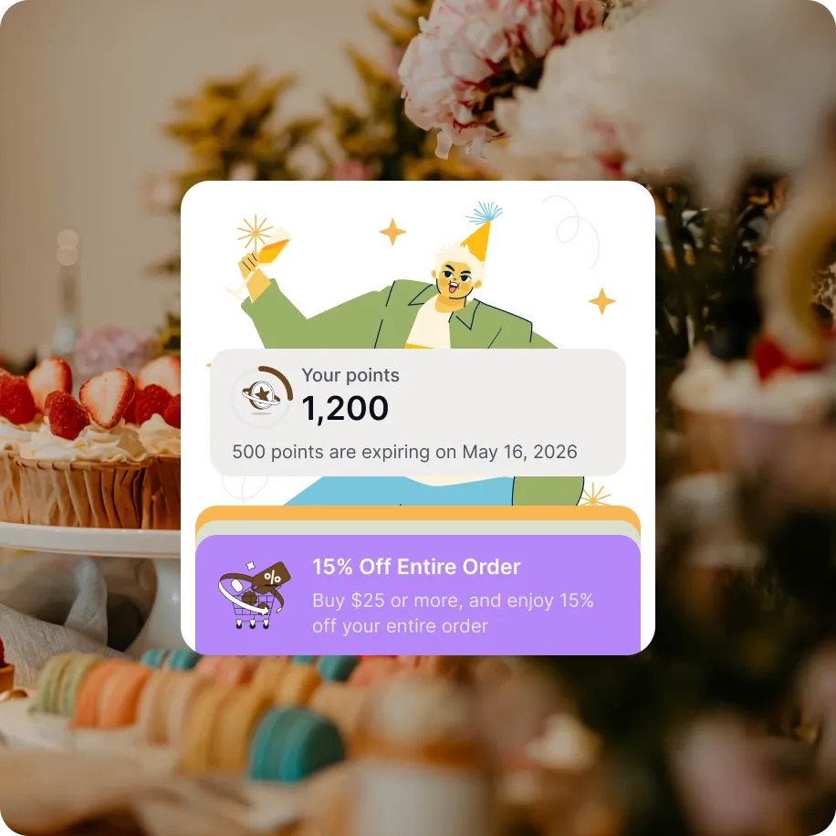 Restaurant marketing campaign delivering targeted discounts
